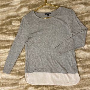 J. Crew Mercantile Gray Long Sleeve Shirt/Blouse